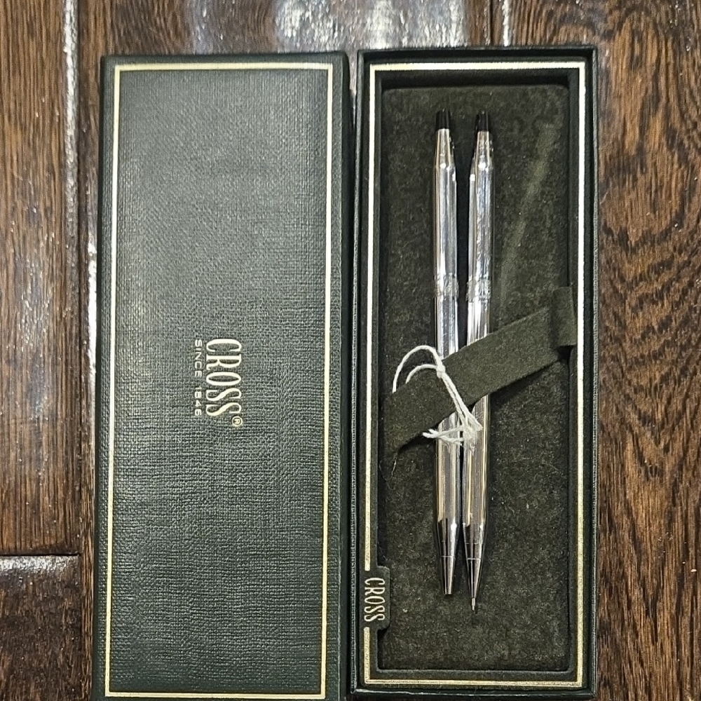 Silver Pen and Pencil Set